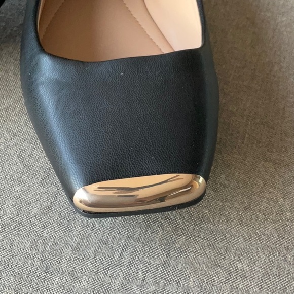 NWOB Alfani Womens Neptoon Faux Leather Square Toe Ballet Flats - Picture 2 of 5